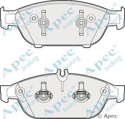 APEC BRAKING pad1951 -  Комплект тормозных колодок, дисковый тормоз